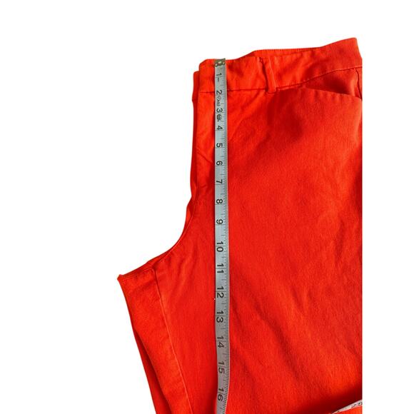 Old Navy Orange‎ Office Work Business High-Rise Pixie Skinny Pants Size 14 - Picture 8 of 10